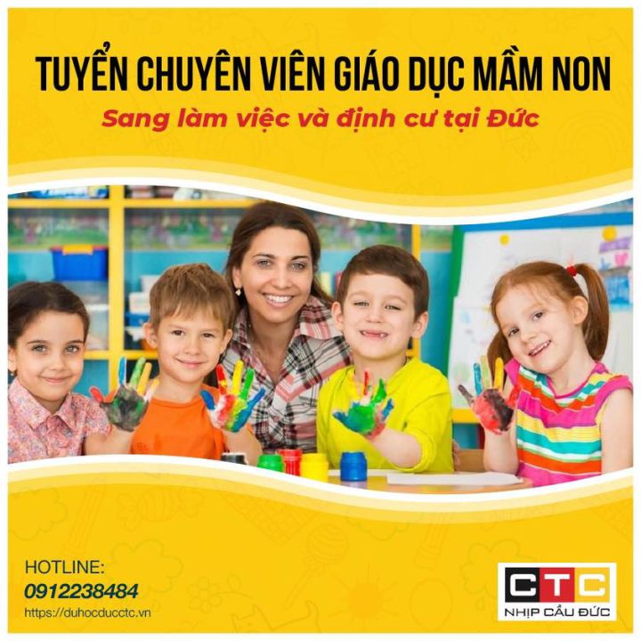 TUYỂN CHUYÊN VIÊN GIÁO DỤC MẦM NON TẠI ĐỨC