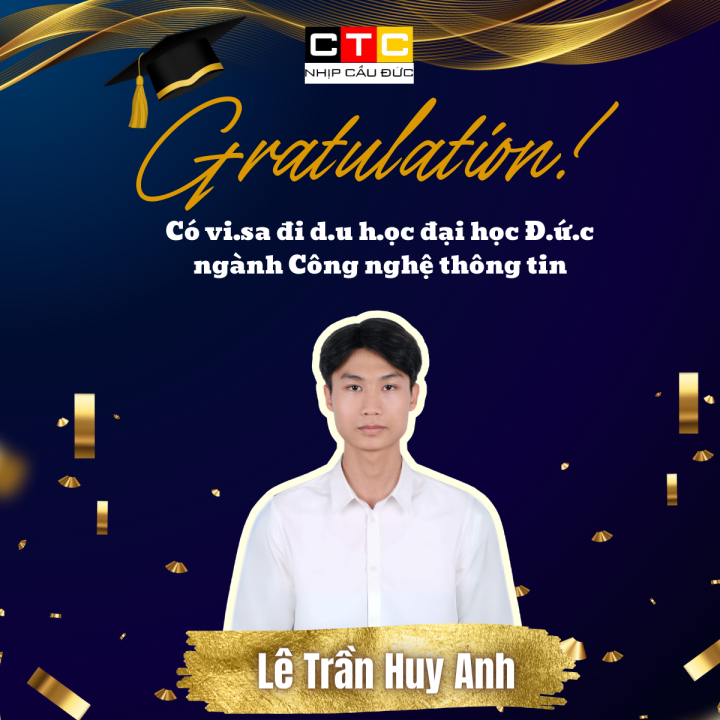 GÓC CHÚC MỪNG HỌC VIÊN DU HỌC ĐẠI HỌC